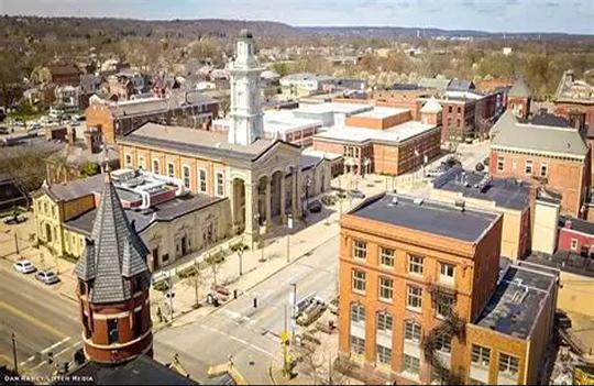 Aerial view of Chillicothe, IL